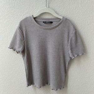 SHEIN short sleeve ruffle top